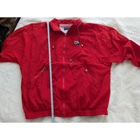 Vintage Catalina Track Suit Windbreaker Nylon Jacket Red 80’s 90’s No Size Tag - Picture 11 of 14